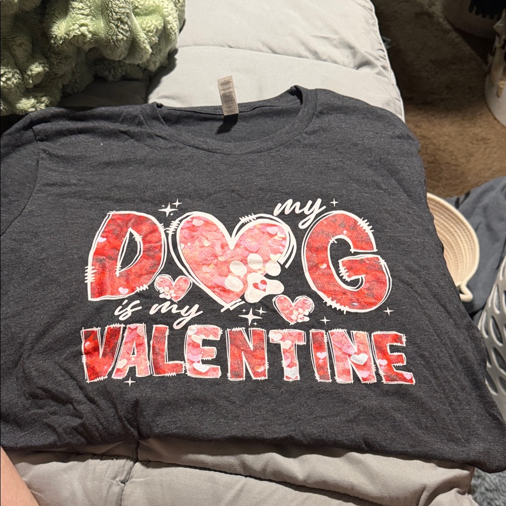Gray Valentine's Graphic Tee
